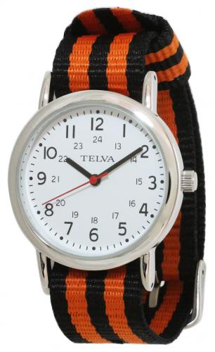クレファー CREPHA 腕時計 NATOタイプバンド オレンジ テルバ TELVA TE-AM042-ORS