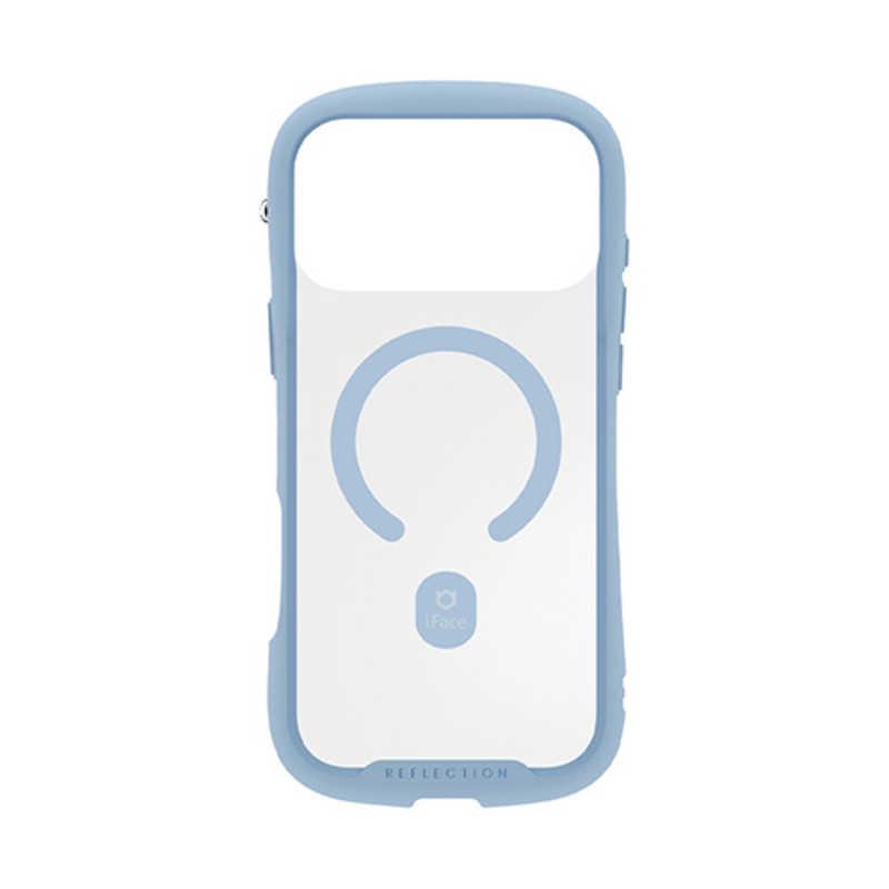 HAMEE ［iPhone 18 Pro Max / 17 Pro Max専用］iFace Reflection MagSynq 強化ガラスクリアケース ペールブルー 41-194663