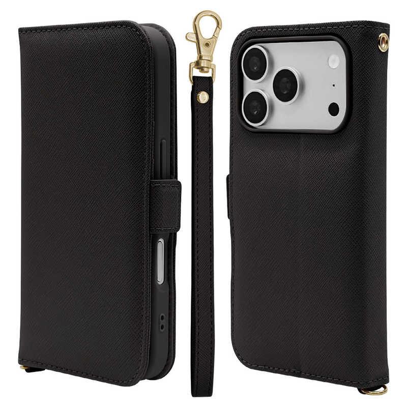 ラスタバナナ RastaBanana iPhone 18 Pro / 17 Pro ハンドストラップ手帳BK ブラック 9564IP6BBHSBK