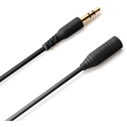 PGA ピージーエー イヤホン延長ケーブル ストレートケーブル 1.0m ブラック PG-EXS10M11BK