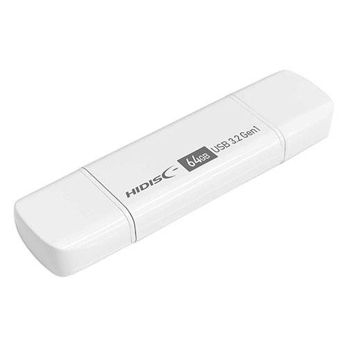 ハイディスク HIDISC Type-C/USB-A対応 USBメモリ 3.2 Gen1 64GB HDUF148C64G3C