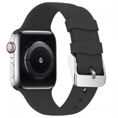 DOSSYY AppleWatch バンド シリコン38-40mm ブラック AWD-S01BK