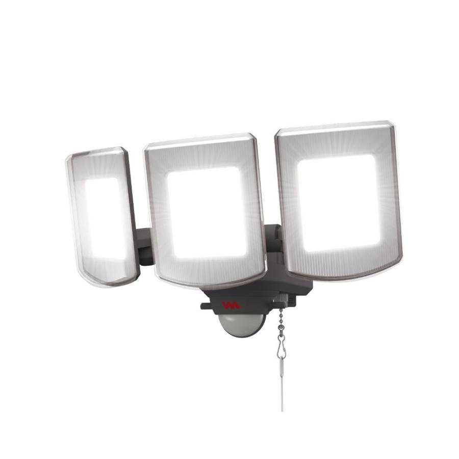 ムサシ Musashi　 14Wx3灯マルチアーム式LEDセンサーライト LED-AC342