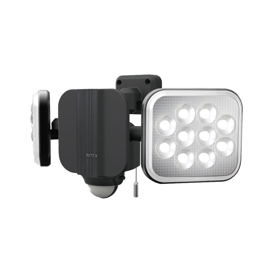 ムサシ Musashi　 14W×2灯 フリーアーム式LEDセンサーライト LED-AC2028
