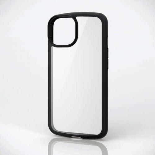エレコム ELECOM  iPhone 14 用 TOUGH SLIM LITE フレームカラー  6.1インチ ケースカバー タフスリム ライト ブラック PMA22ATSLFCBK