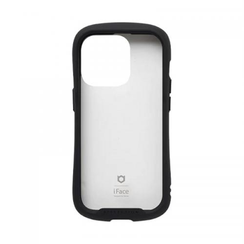 Hamee ハミィ iFace iPhone 14 Pro専用ケース クリア 強化ガラス ブラック 41-945124