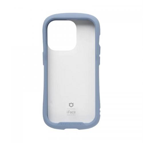 Hamee ハミィ iFace iPhone 14 Pro専用ケース クリア 強化ガラス ペールブルー 41-945186