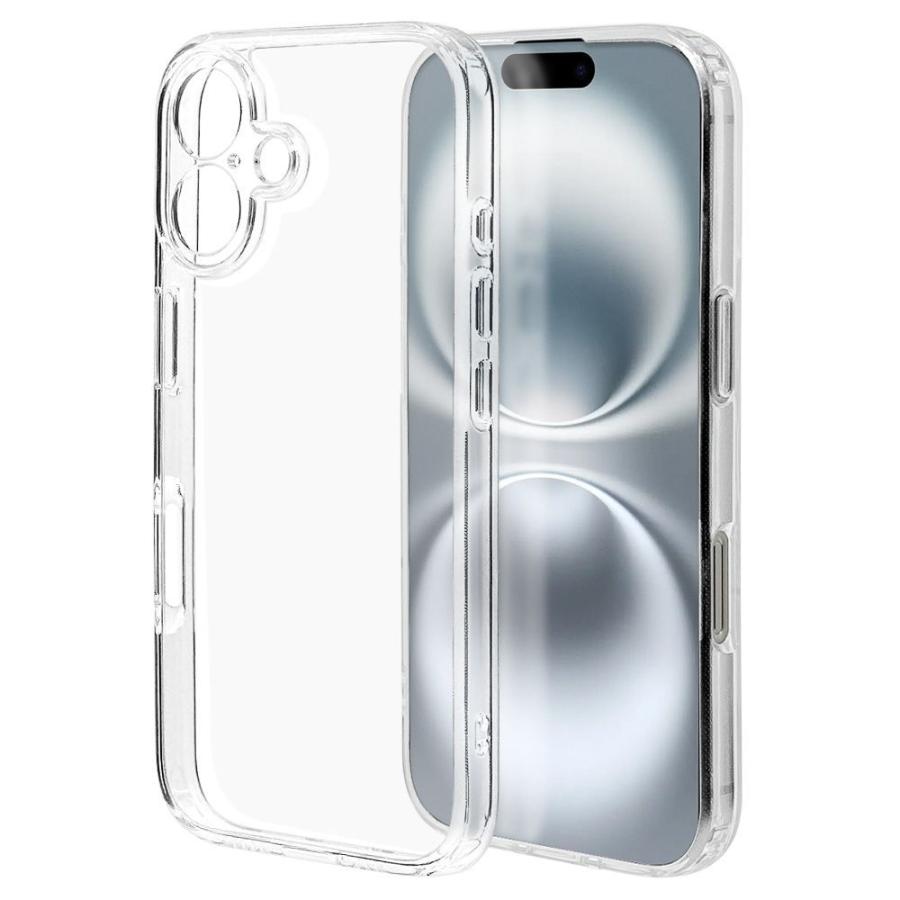ラスタバナナ iPhone 16用RHINOX 極限保護 ハイブリッドケース TPU×アクリル クリア 8121IP461HALCL