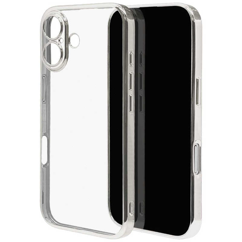 ラスタバナナ iPhone 17用　極ＴＰＵケース　メタルフレーム　 シルバー 8868IP5ATPLSV