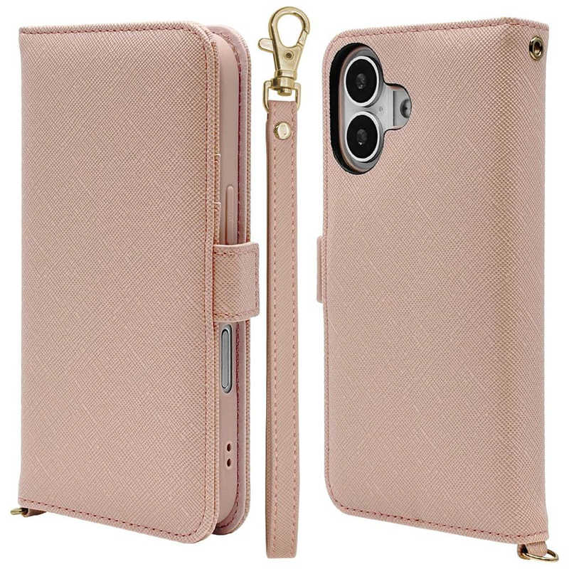 ラスタバナナ iPhone 17用　ハンドストラップ手帳ケース　 ライトピンク 8859IP5ABHSLPK