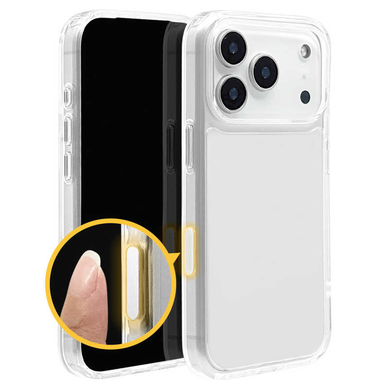 ラスタバナナ iPhone17 Pro用ハイブリッドケース CMコントロール クリア 8994IP5BHPCCL