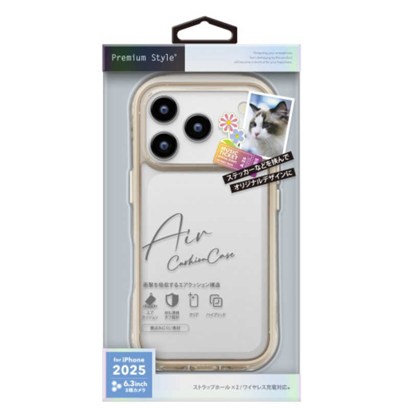 PGA iPhone17 Pro エアクッションケース PG-25BAR02BE