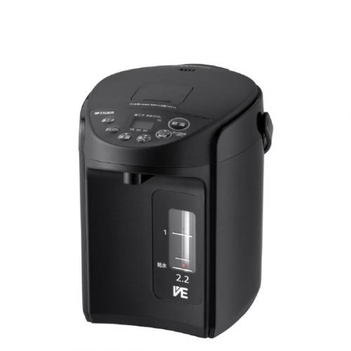 タイガー TIGER 電気ポット VE電気まほうびん とく子さん 2.2L クールブラック PIQ-G220KC