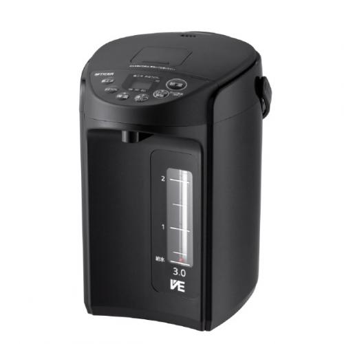 タイガー TIGER 電気ポット VE電気まほうびん とく子さん 3.0L クールブラック PIQ-G300KC