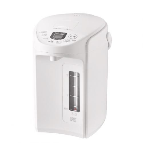 タイガー TIGER 電気ポット VE電気まほうびん とく子さん 3.0L クールホワイト PIQ-G300WC