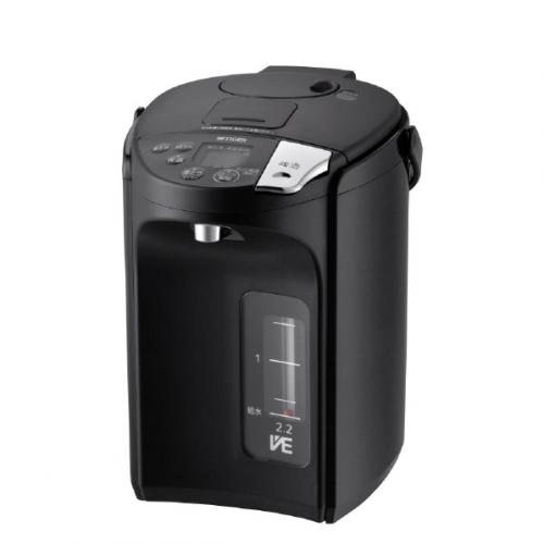 タイガー TIGER 電気ポット 蒸気レス VE電気まほうびん とく子さん 2.2L アーバンブラック PIS-G220KE