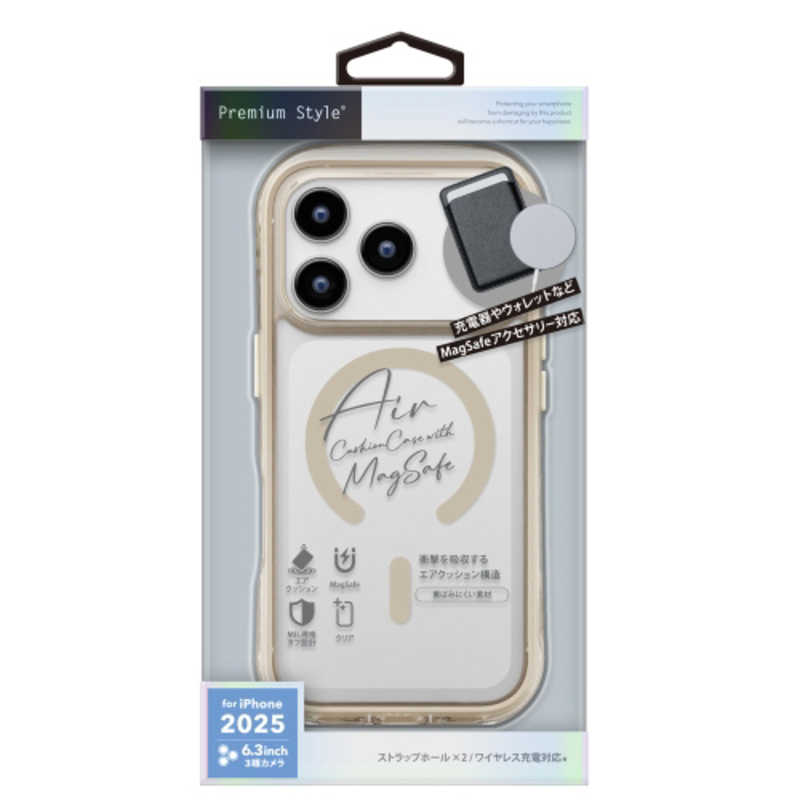 PGA iPhone 17 Pro用MagSafe エアクッションケース PG-25BMA02BE