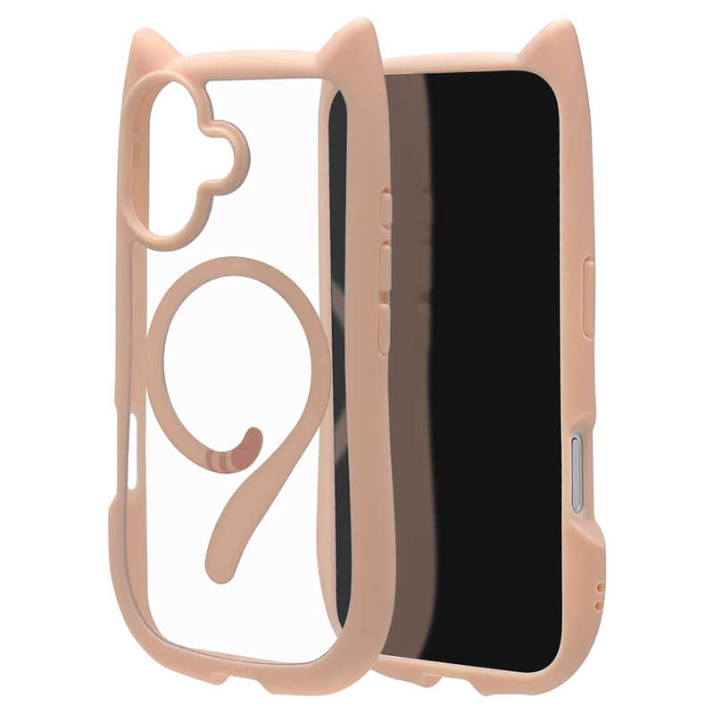 ラスタバナナ iPhone 17ケース mimi 猫耳 TPU×PC 磁力充電対応 SPK ピンク 8911IP5AHPMSPK