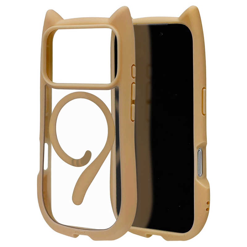 ラスタバナナ iPhone 17 Proケース mimi 猫耳 TPU×PC 磁力充電対応 トープ 9178IP5BHPMTA