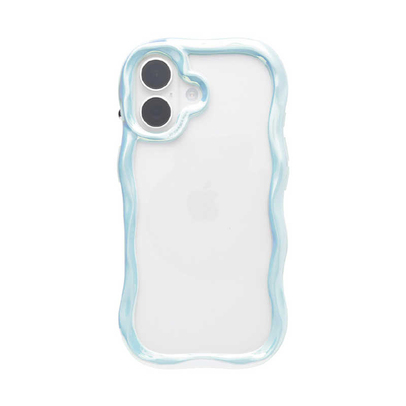 ハミィ HAMEE iPhone17用 クリアケース IFACE BEBLING WAVE ホワイトオーロラ 41-190153