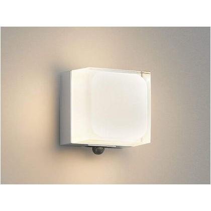 コイズミ照明 KOIZUMI LEDポーチライト 人感センサ付 防雨型 白熱球60W相当 電球色 シルバーメタリック AU45867L