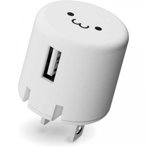 エレコム ELECOM AC充電器 USB-Aメス1ポート 1.0A出力 ホワイトフェイス MPA-ACU07WF