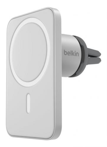 BELKIN 車載ホルダー iPhone 14 / 13 / 12シリーズ用 MagSafe対応 エアコン吹き出し口用 シルバー WIC002BTGR