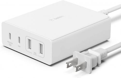 BELKIN 108W GaN急速充電器 4ポート ホワイト WCH010DQWHJP