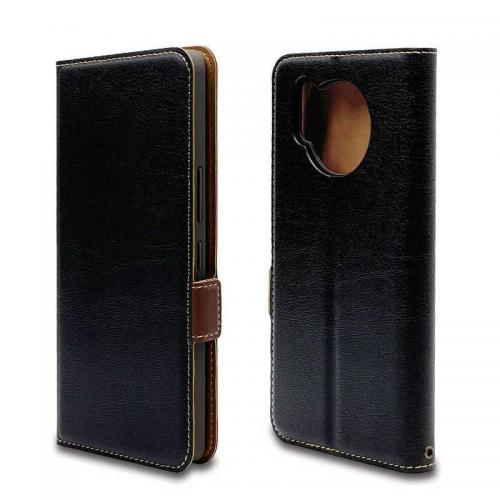 テレホンリース ラスタバナナ 薄型手帳ケース サイドマグネット ブラック×ダークブラウン 6997AQR7BO