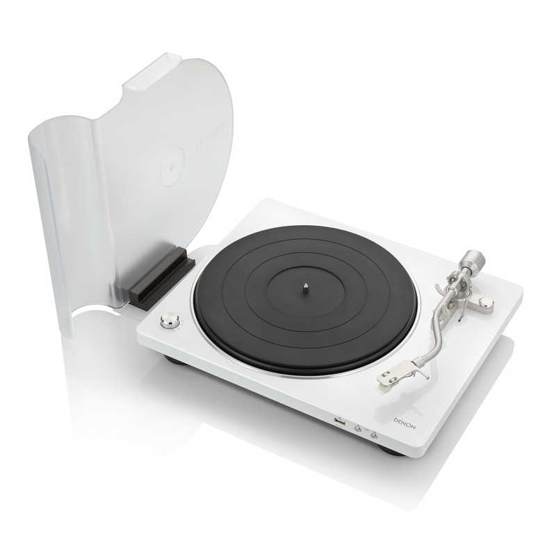 DENON アナログプレイヤー デザインシリーズ ホワイト DP450USBWTEM