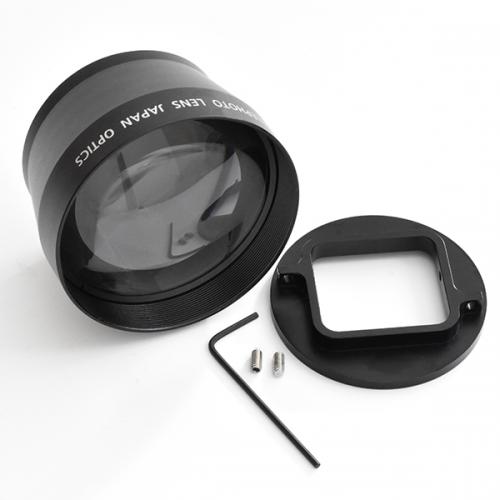 GLIDER グライダー GoPro(ゴープロ)用 (HERO7Black/HERO6/HERO5対応) 2倍ズームレンズ ×2コンバーター  望遠レンズ 52mm GLD9795MJ27-52
