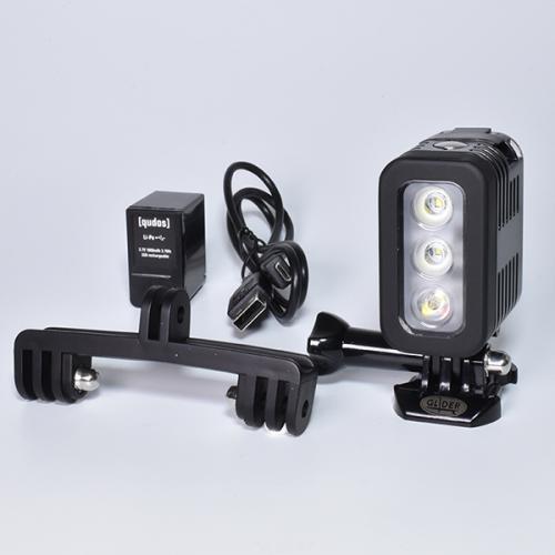 GLIDER グライダー GoPro(ゴープロ)用 3気圧防水ライト ダイビングライト LEDライト 300LM 水中ライト 防水検査済 照明撮影 GLD9931MJ41