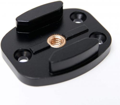 GLIDER グライダー GoPro(ゴープロ)用アクセサリー 三脚ネジ(1/4インチネジ 1/4スレッド)用ベースマウント 黒 GLD5414GO79