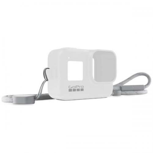 GoPro スリーブ + ランヤード ホワイト　for HERO8ブラック | AJSST-002
