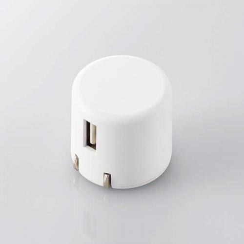 エレコム ELECOM AC充電器 USB-Aメス1ポート 1.0A出力 スマートフォン 用 コンパクト ホワイト MPA-ACU07WH