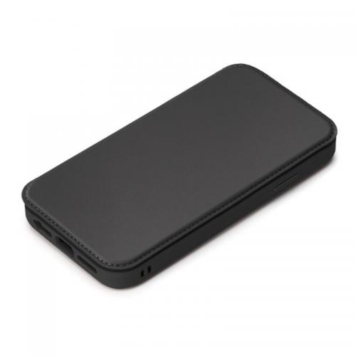 PGA iPhone SE 第3世代 ガラスフリップケース ブラック PG-22MGF01BK