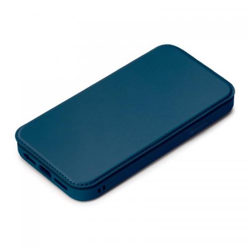 PGA iPhone SE 第3世代 ガラスフリップケース ネイビー PG22MGF03NV