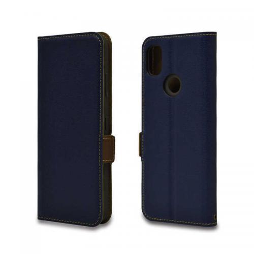 ラスタバナナ あんしんスマホ KY-51B 薄型手帳ケース ネイビー 6751ANSNBO