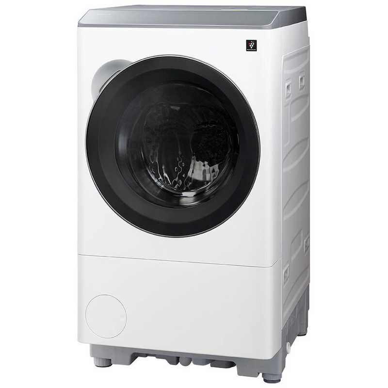 シャープ SHARP ドラム式洗濯乾燥機 洗濯12kg 乾燥6kg 右開き プラズマクラスター マットホワイト ES-12X1-WR(大型)