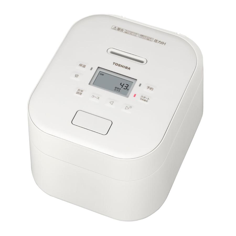 東芝　TOSHIBA 炊飯器 5.5合 圧力IHジャー 備長炭ダイヤモンド釜 甘み炊きコース 冷凍ごはんコース搭載 ミルキーホワイト RC-10FPA-W