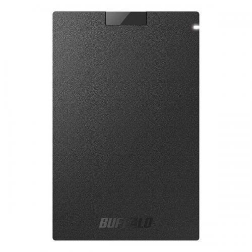 バッファロー BUFFALO 外付けSSD ポータブル 500GB ブラック SSD-PG500U3-BCD