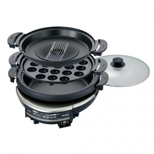 タイガー TIGER グリルなべ 3枚タイプ メタリックブラウン CQD-B301TH