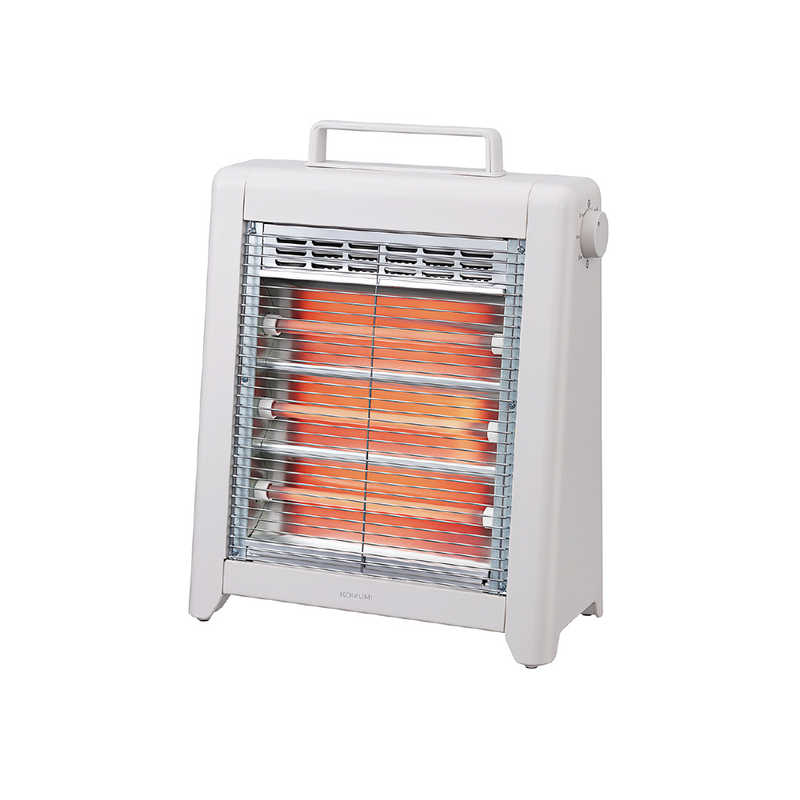 コイズミ KOIZUMI 電気ストーブ 石英管ヒーター グレイッシュホワイト KEH-0955-W