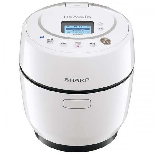 シャープ SHARP 水なし自動調理鍋 HEALSIO ホットクック 1.0L ホワイト系 KN-HW10G-W