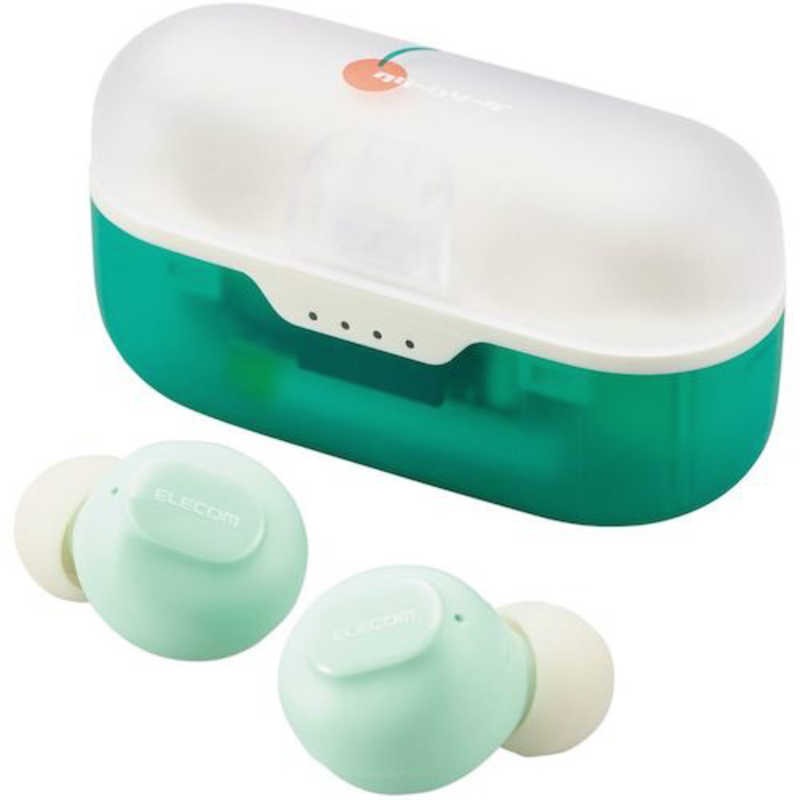 エレコム ELECOM 完全ワイヤレスイヤホン メロン LBT-TWS16CSGN