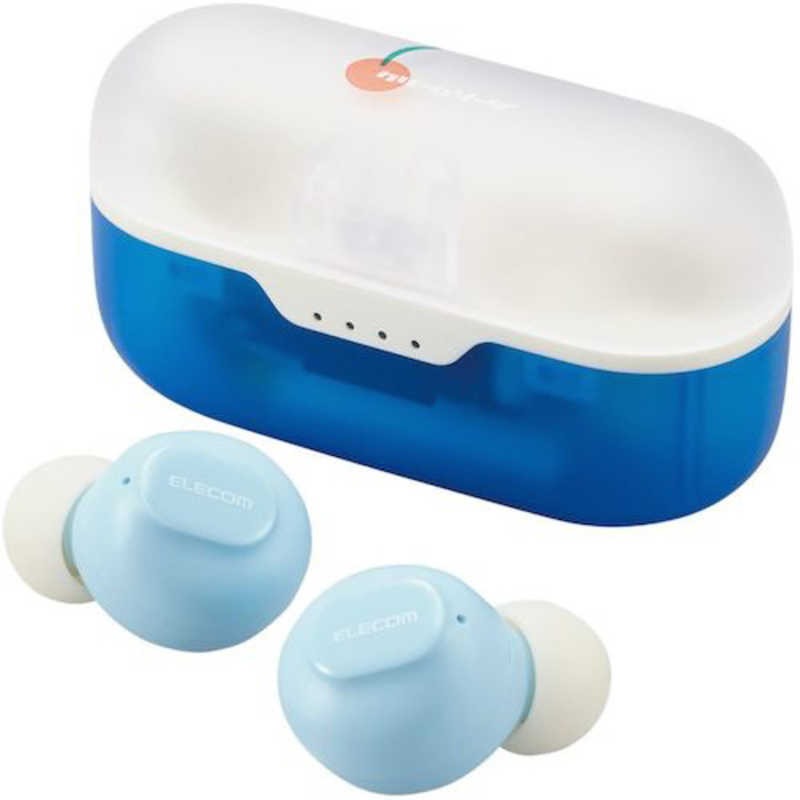 エレコム ELECOM 完全ワイヤレスイヤホン ラムネ LBT-TWS16CSBU