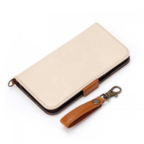 PGA iPhone 2021 6.1inch 3眼 フリップカバー Premium Style ベージュ PG-21NFP05BE
