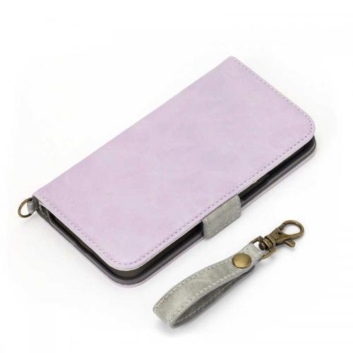 PGA iPhone 2021 6.1inch 3眼 フリップカバー Premium Style ラベンダー PG-21NFP06PP