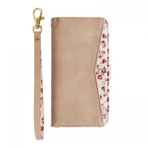 ラスタバナナ らくらくスマートフォン F-52B用 花柄手帳型ケース ピンク 6773F52BBO