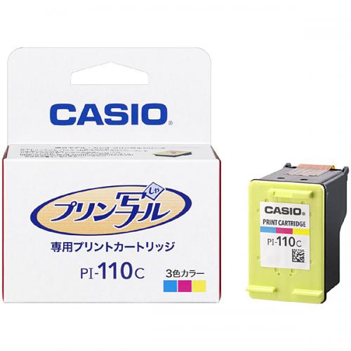 カシオ CASIO プリン写ル 専用プリントカートリッジ 3色カラーPI-110C